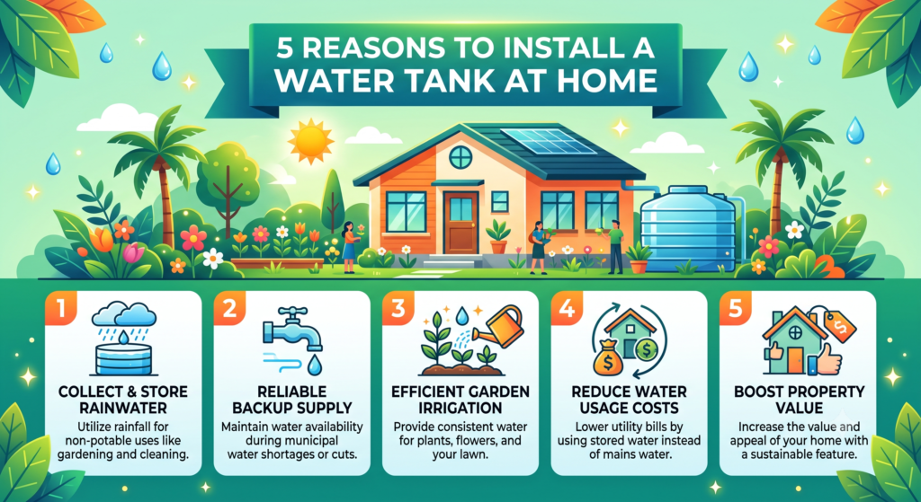 5 Reasons To Install A Water Tank At Home
