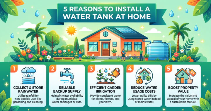 5 Reasons To Install A Water Tank At Home