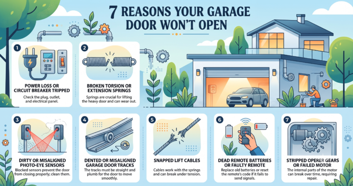 7 Reasons Your Garage Door Won’t Open